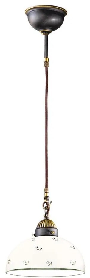 Kolarz 731.30.20 - Csillár zsinóron NONNA 1xE27/75W/230V átm. 20 cm zöld