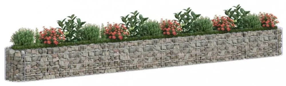 horganyzott vas gabion magaságyás 540 x 50 x 50 cm