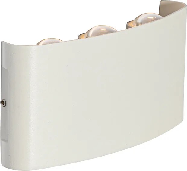 Kültéri fali lámpa fehér LED-del 6-lámpás IP54 - Silly