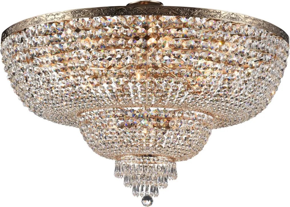 MAYTONI DIA890-CL-18-G PALACE Kristály Mennyezeti Lámpa Antik Arany E27 IP20
