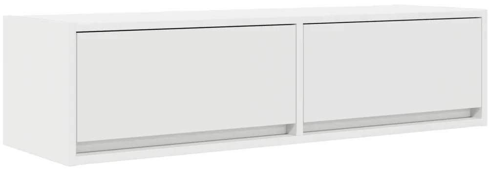 TV Szekrény Fehér 100x31x25,5 cm Műszaki Fa