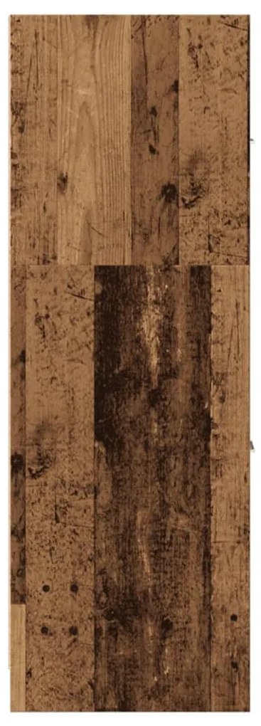 antik fa színű szerelt fa patikaszekrény 40 x 41 x 118 cm