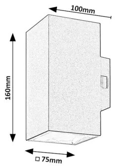 Rabalux 77164 - LED Kültéri fali lámpa URFA LED/18W/230V IP65 fehér