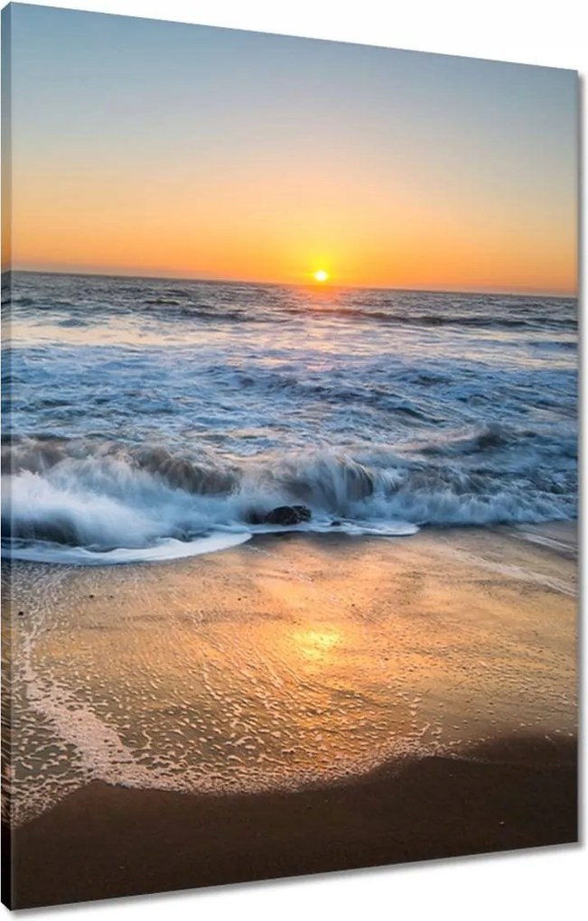 Vászonkép 60x80 Naplemente Tengerpart