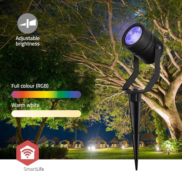 Nedis ZBLOS10RGBW3-SZETT 3x LED RGBW Dimmelhető kültéri lámpa LED/3W/230V IP65 Wi-Fi Tuya