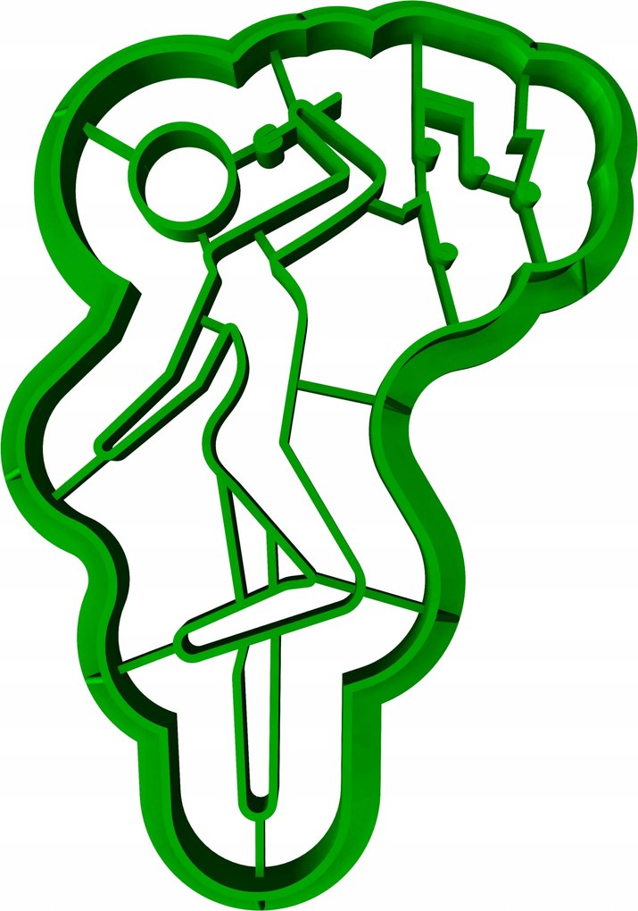 Foremka Lyukasztó Sütemény- és Mézeskalácsvágó Szilveszter Karaoke 8cm