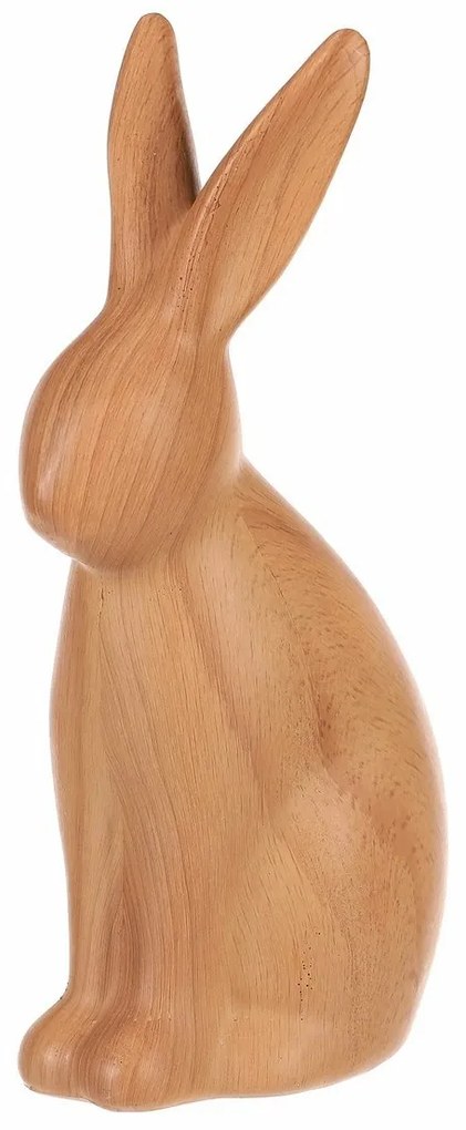 Nyúl polirezin dekoráció, közepes méretű figura, 8 x 5 x 16 cm