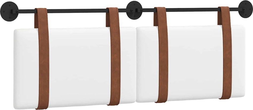 vidaXL Fali Fejtámla Falra szerelhető Fehér 120 x 40 cm Faanyag