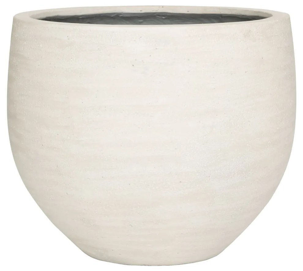 Pottery Pots Jumbo Orb virágcserép, puha elefántcsont, többféle méretben – fazekas cserepek méret: M - ⌀ 110,5, h. 90,5 cm