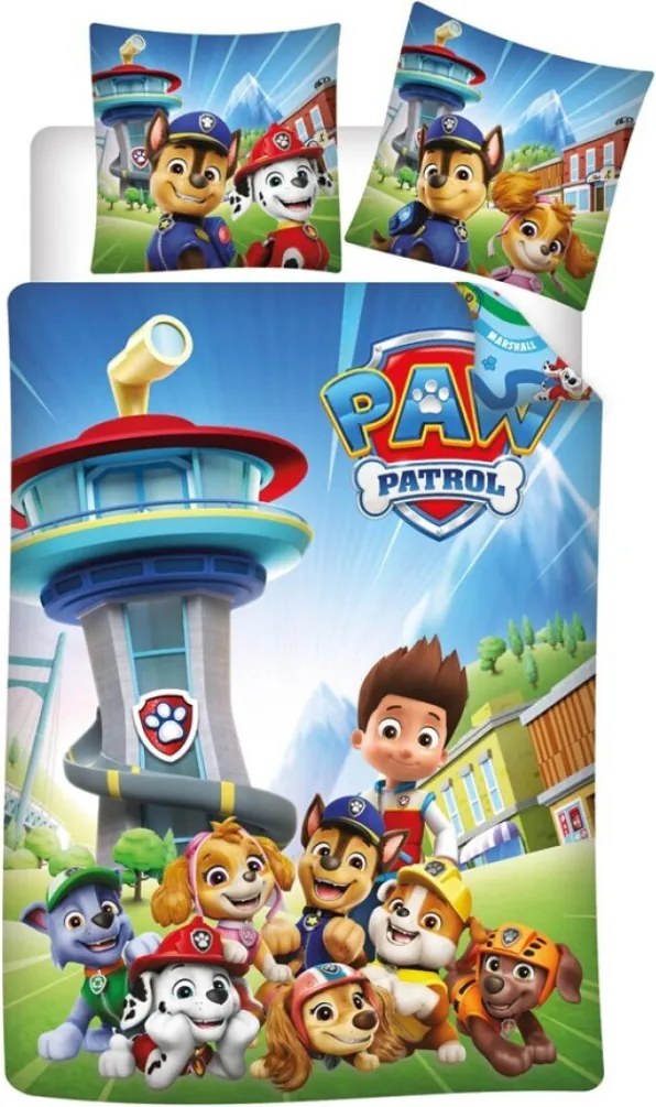 Mancs Őrjárat Teamwork ágyneműhuzat 140×200cm, 65×65 cm