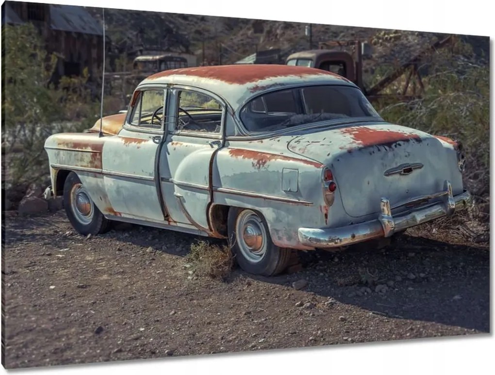 Festmények 120x80 Rost Style Old Car
