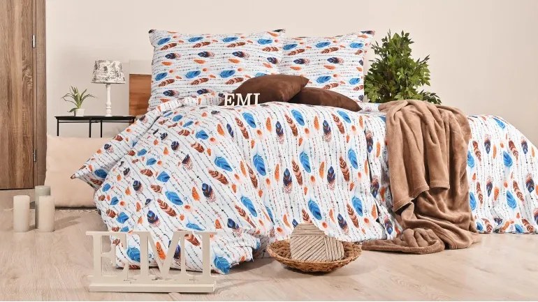 EMI Indiana pamut ágyneműhuzat, A standard egyszemélyes ágy szett tartalma: 1x 140x200 + 1x 70x90