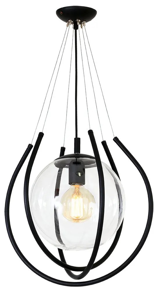 ALDEX 871G1-K FROM BLACK Modern Függesztett Lámpa Fekete E27 IP20