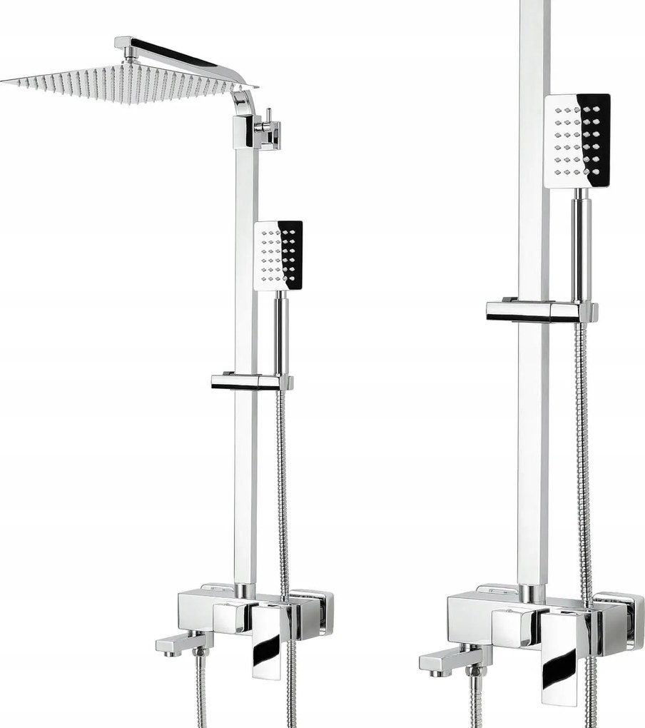 Zuhanyszett Kád Zuhanyoszlop Összecsukható Kifolyó Csaptelep