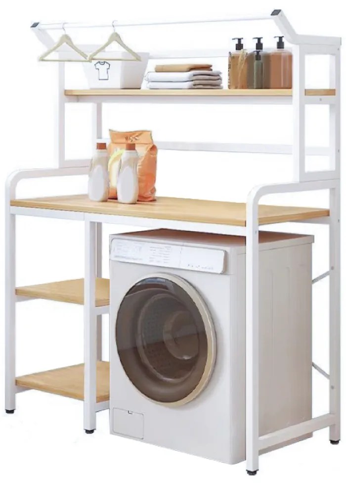 DARBY mosógép fölé polc, tölgyfa
