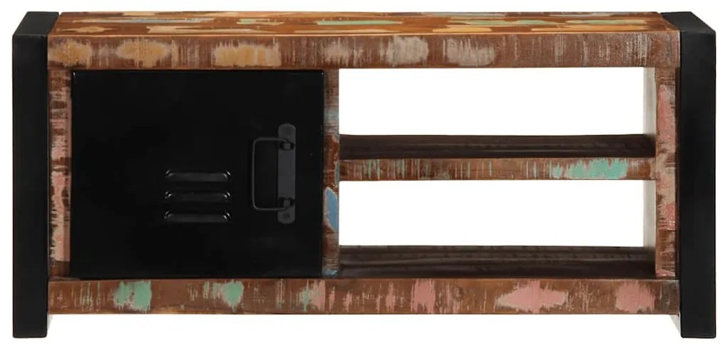 TV szekrény 80x30x35 cm tömörfa, újrahasznosított fa