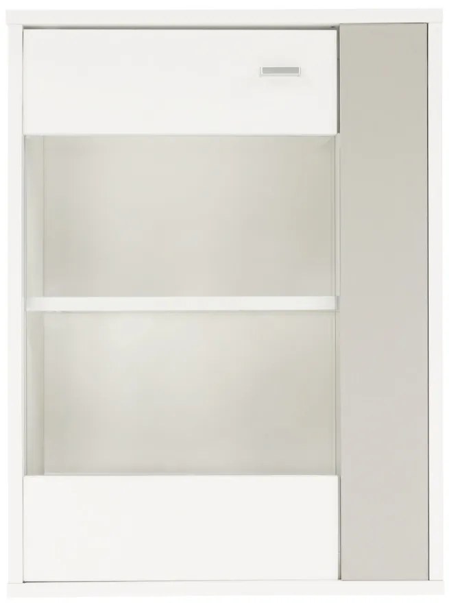 Nappali bútor, fehér/szürke, GENTA