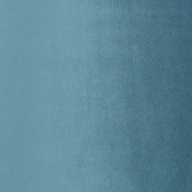 Kék bársony lámpabúra 20/20/20 arany belsővel