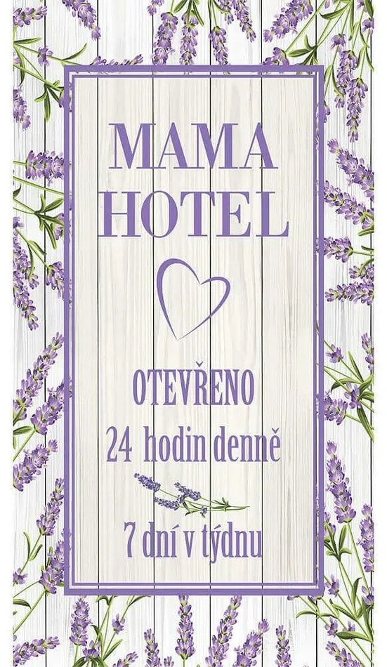 Bohemia Gifts Mama hotel dekoratív kép, 20 x 40 cm