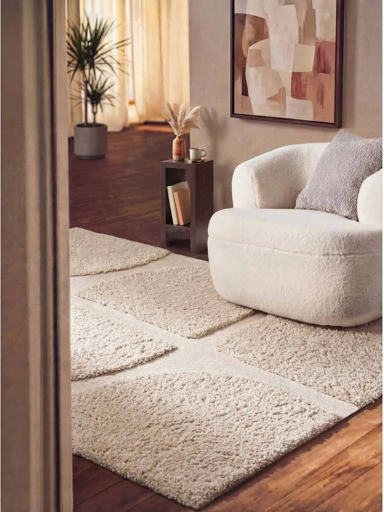 Krémszínű kézi szövésű szőnyeg 200x300 cm Lambeth Jasper – Ted Baker