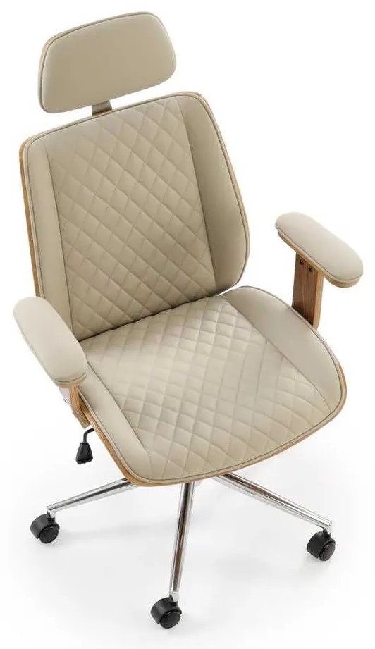 Gettysburg irodai szék, bézs / dió