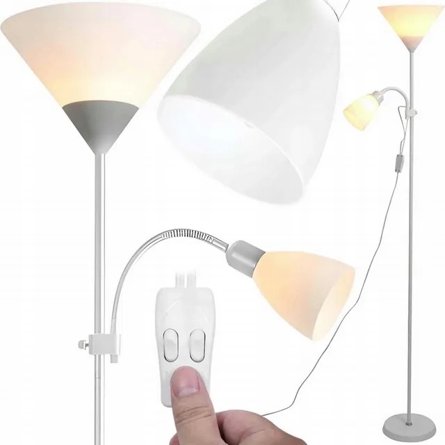 Padlólámpa Olvasó lámpa Álló éjszakai lámpa E27+E14 Fehér