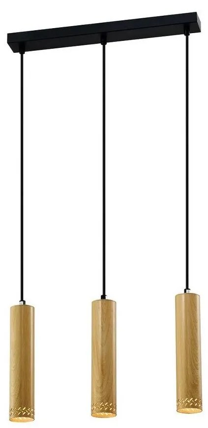 Csillár zsinóron TUBO 3xGU10/25W/230V