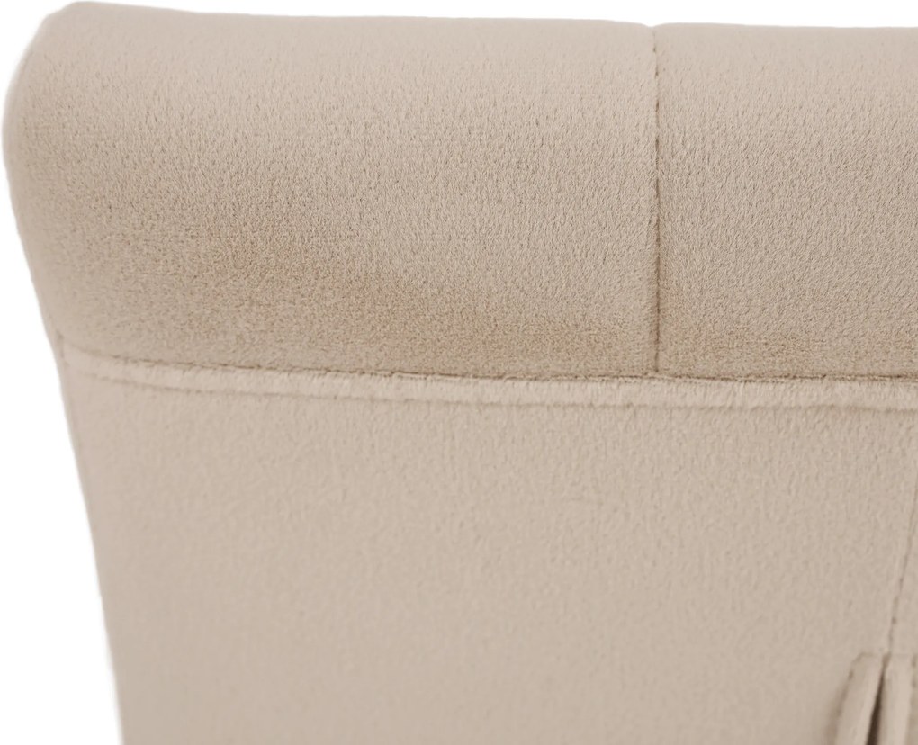 Étkezőszék, bézs Dulux Velvet szövet/króm, SALOMA NEW
