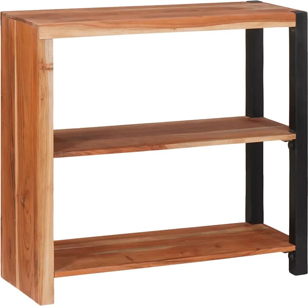 vidaXL Könyvespolc Barna 80 x 30 x 75 cm Tömör Akácfa