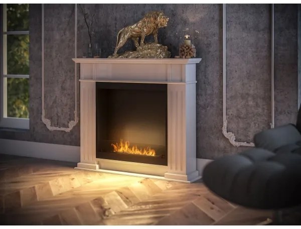 InFire - BIO Kandalló 115x100 cm 3kW fehér