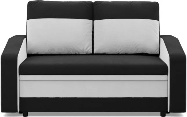 Hewlet kanapé, szövet anyag, fekete - fehér