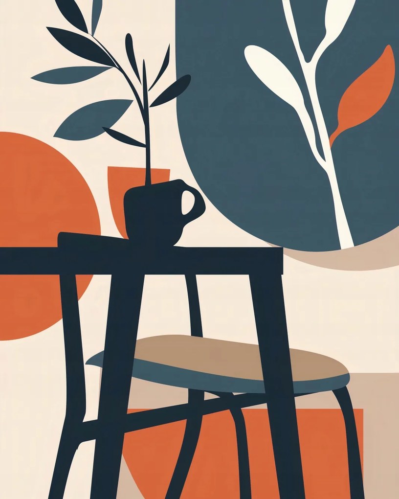 Poszter 40x50cm Reggel a fák árnyékában