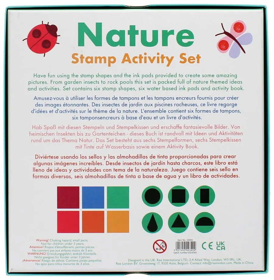 Kreatív készlet Stamp Activity Set Nature – Rex London