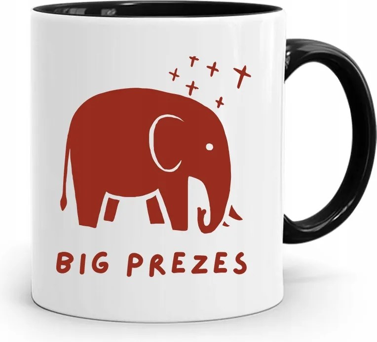 Elnök-vezérigazgatónak Fekete Ajándék Bögre fényképes nyomtatással