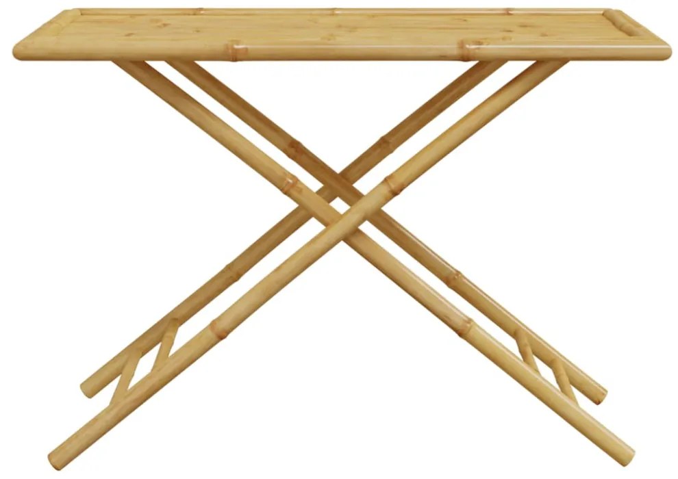 összecsukható bambusz kerti asztal 110x55x75 cm