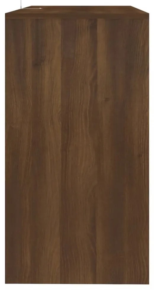 barna tölgyszínű szerelt fa dohányzóasztal 89x41x76,5 cm
