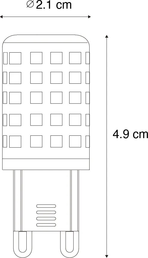 3 darabos intelligens G9 dimmelhető LED izzókészlet 2,5W 250 lm 2700K-6500K Zigbee Smart Hub-bal
