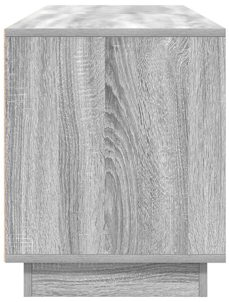 szürke sonoma színű TV-szekrény LED-lámpákkal 160,5x41x50 cm