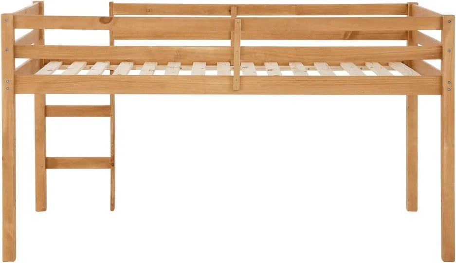 Natúr színű magasított borovi fenyő gyerekágy 90x200 cm Alpi – Støraa