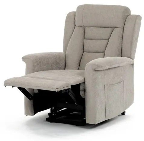 Relax fotel elektromos kábelvezérléssel, bézs szövetkárpittal. TV-7072 LAN2