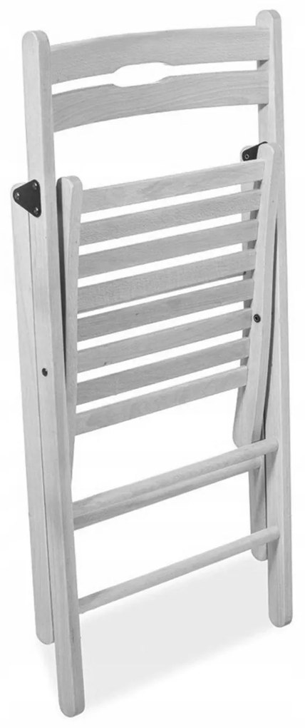 SI SOLE összecsukható tömör fa kerti szék - sötét dió