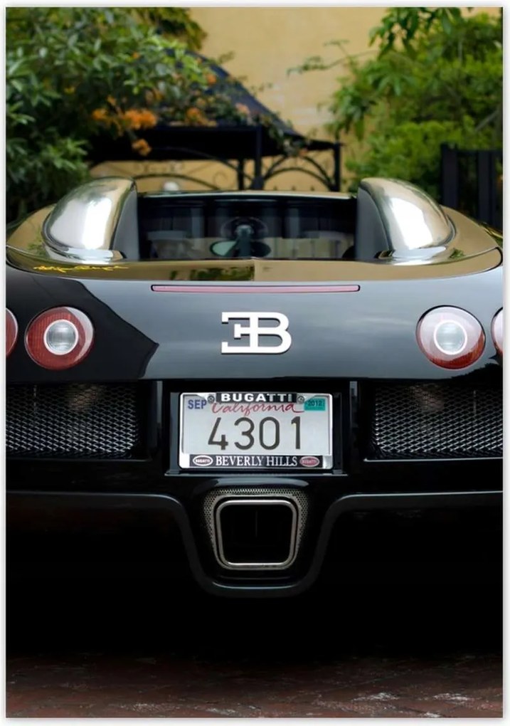 Poszterek 70x100 Sárga Bugatti