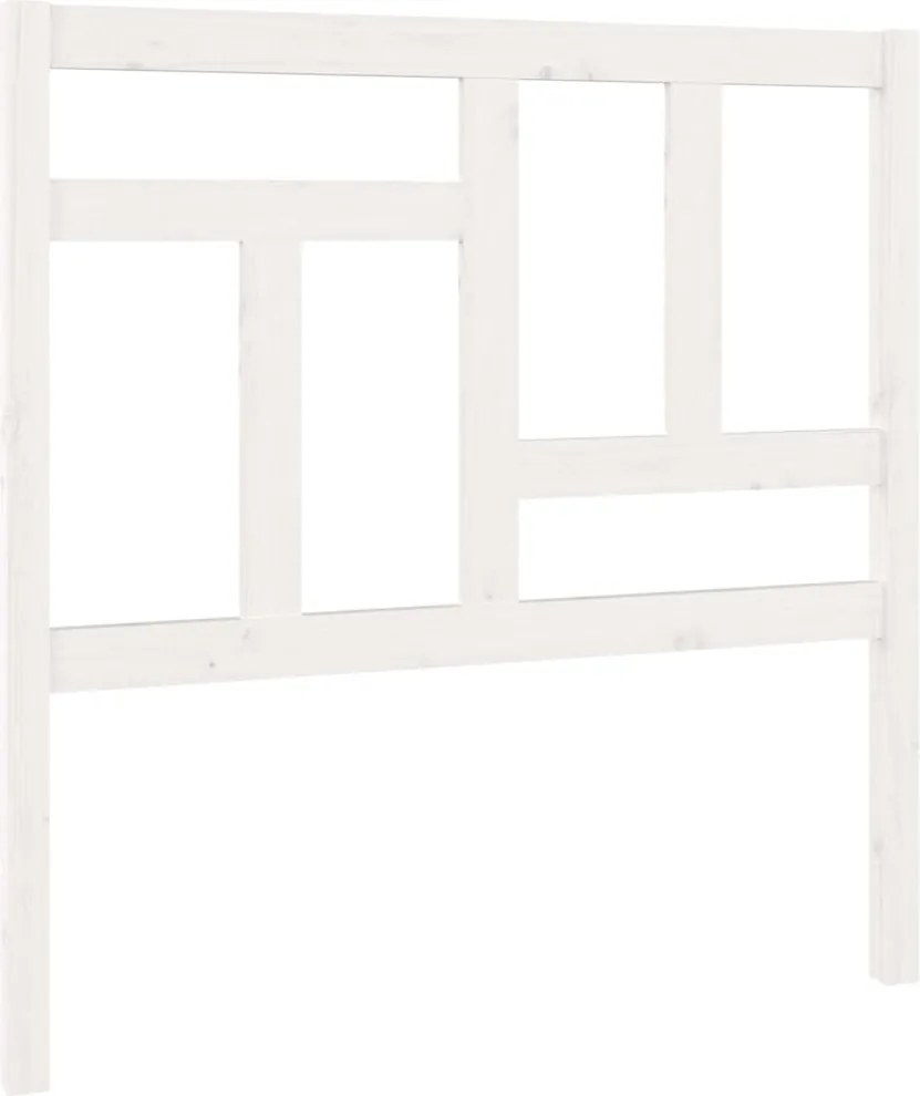 vidaXL fehér tömör fenyőfa ágyfejtámla 95,5 x 4 x 100 cm