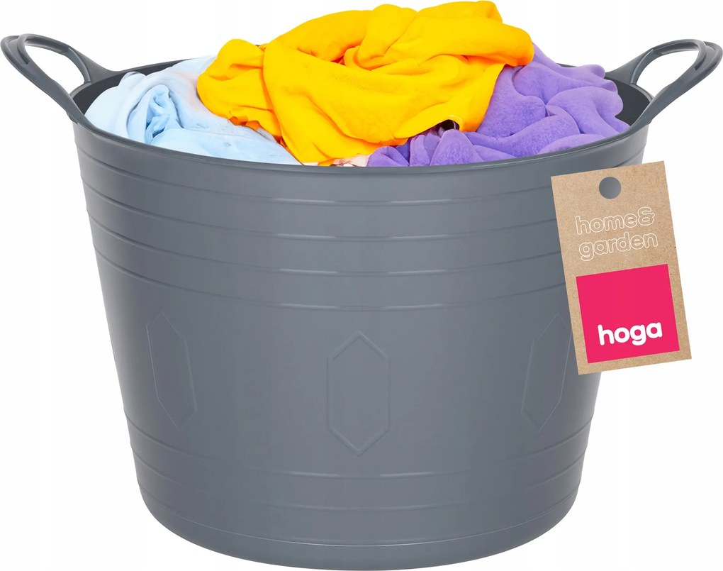 Multifunkciós Kerti Szennyestartó Kosár Fogantyúkkal Rugalmas 15L Szürke