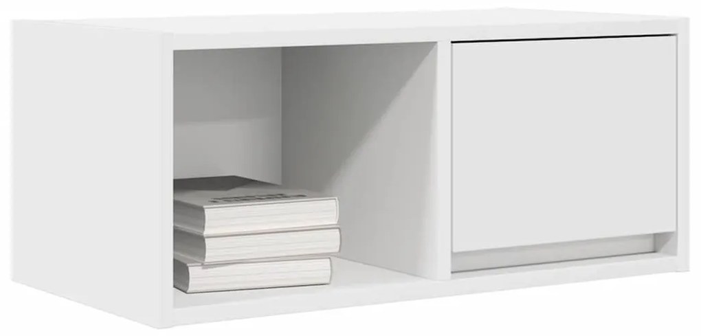 fehér szerelt fa TV-szekrény 60x31x25,5 cm