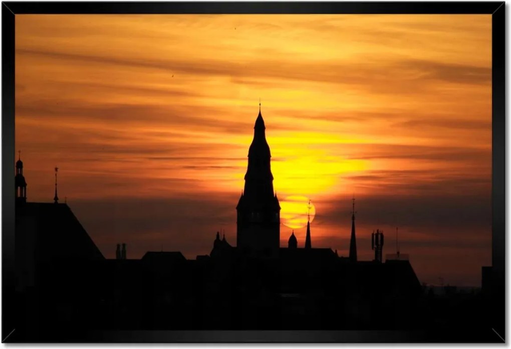 Bekeretezett poszterek 60x40 Lenyugvó nap