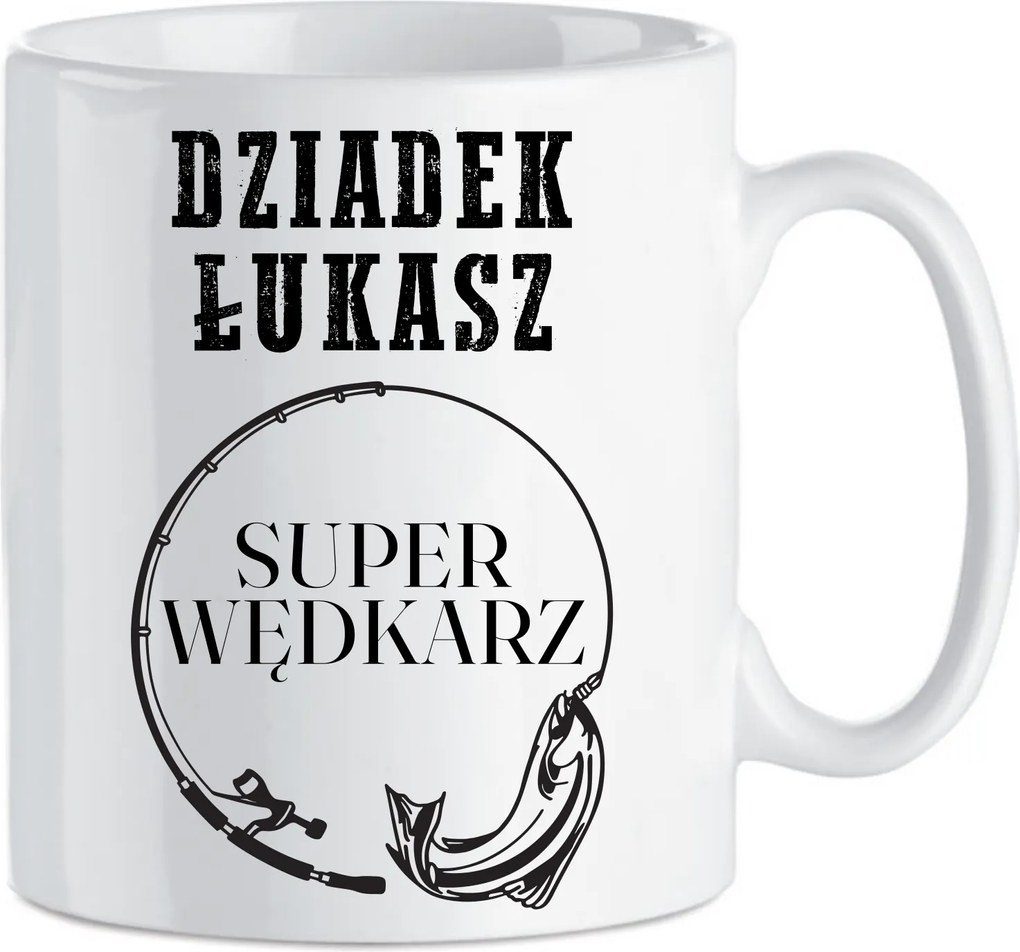 Kerámia bögre Ajándék Horgász Nagypapa (név) Szuper Horgász