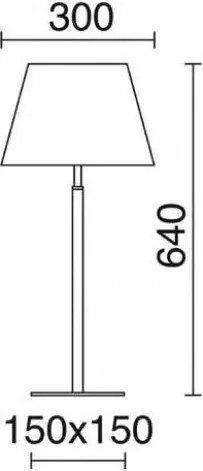 Novolux FIRENZE 507D-G05X1A-35 Asztali lámpa 1x60W/E27 IP20