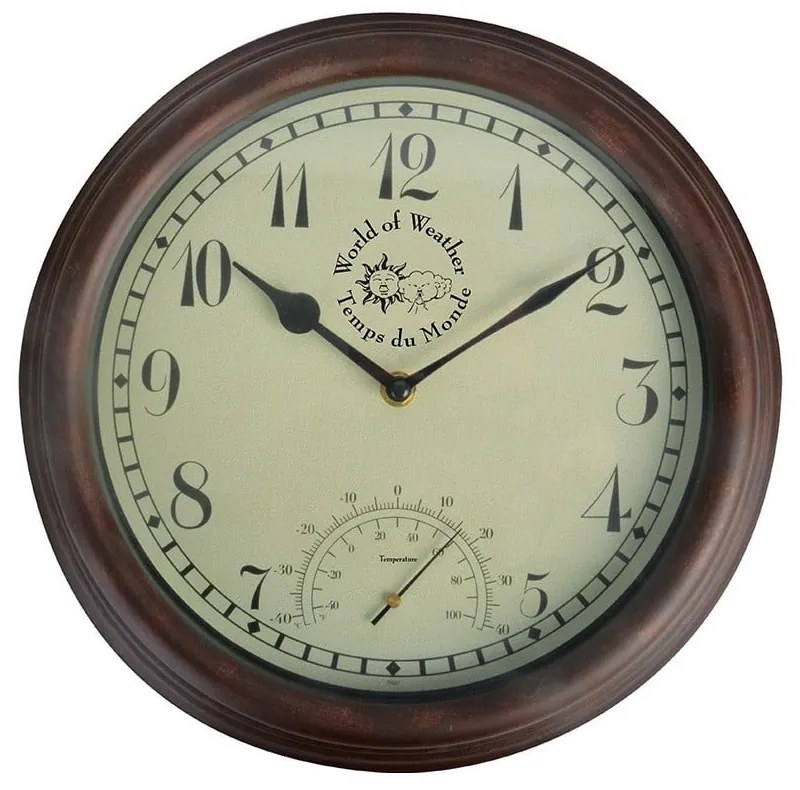 Time kültéri falióra hőmérővel - Esschert Design