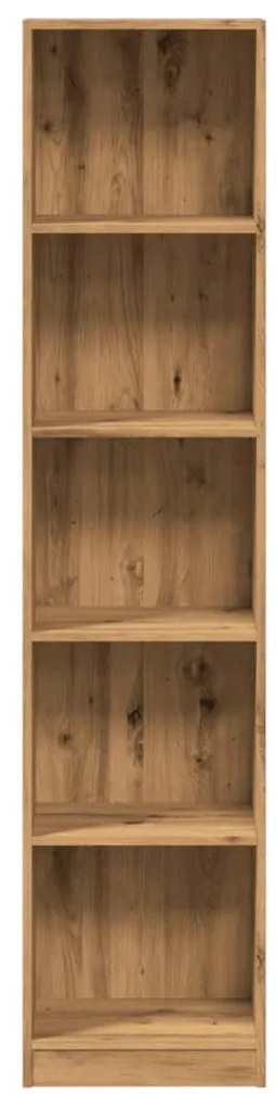 kézműves tölgy szerelt fa könyvespolc 40 x 24 x 176 cm